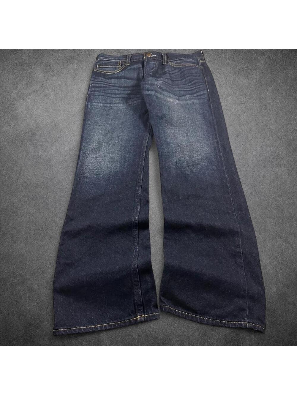 Vintage Y2K skater grunge Hollister dark wash bootcut jeans - 31x30